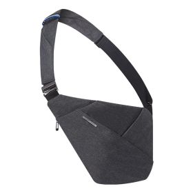 Digital Storage Canvas Chest Bag Crossbody Multi-functional Business Close Shoulder Anti-theft Package (Option: Dark Gray Right Shoulder)